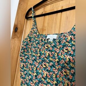Topshop floral tank top blouse